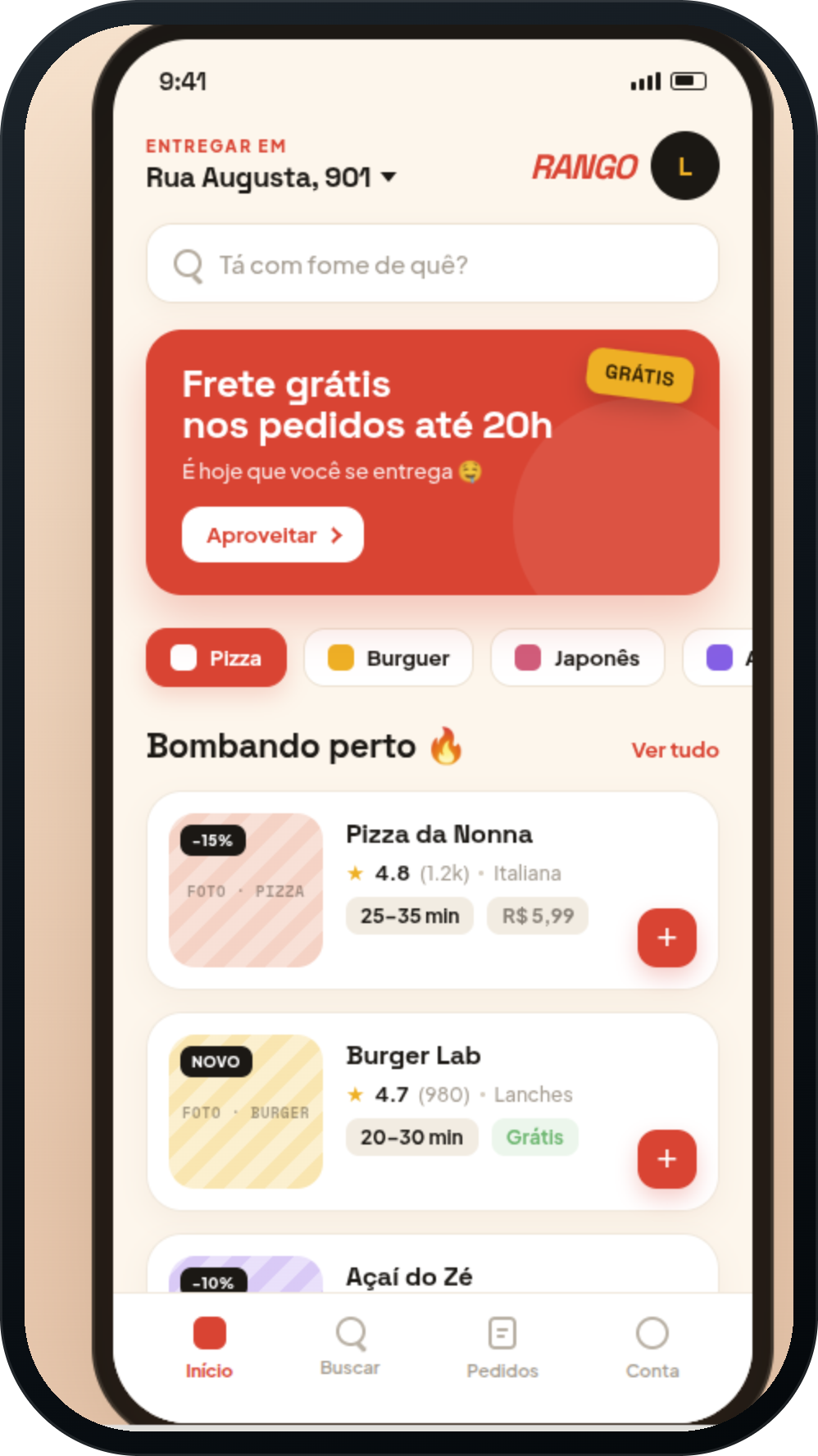 App de delivery com a sua marca